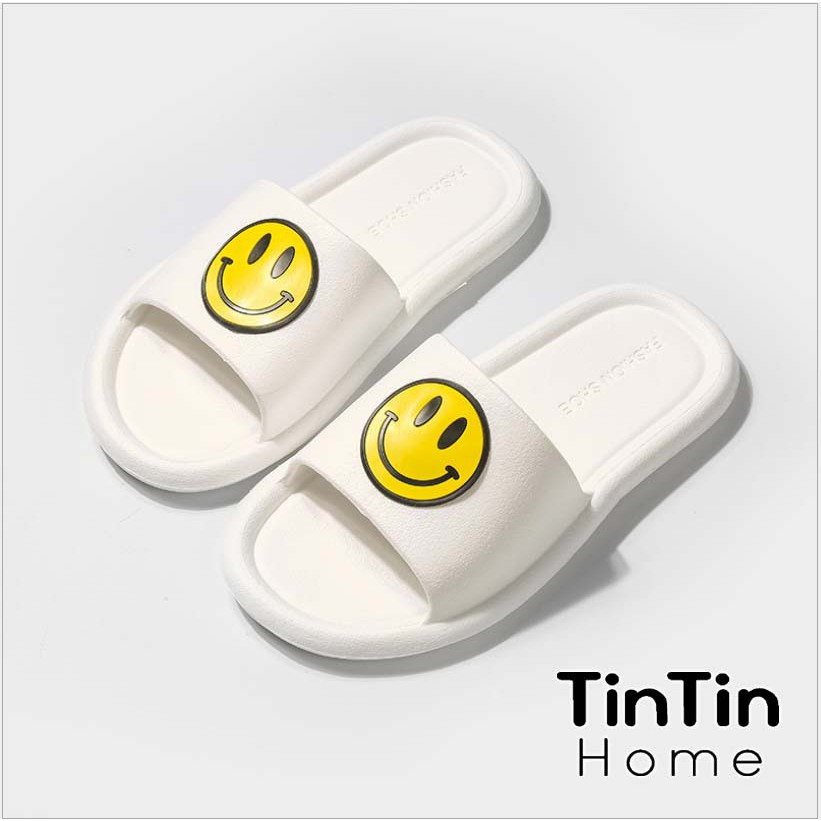Dép Đi Trong Nhà, Văn Phòng, Nhà Tắm hình mặt cười (ICON VUI), hàng xuất Nhật chống trơn trượt Tintin DNL21