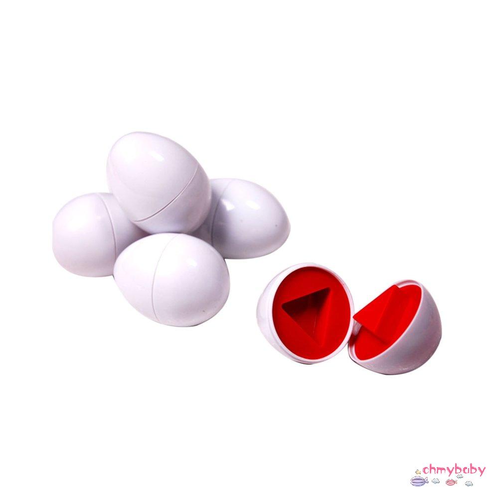 【OMB】 6pcs/set Eggs Toys Wise Pretend Puzzle Eggs Baby Kid Egg Matching Puzzles Toys