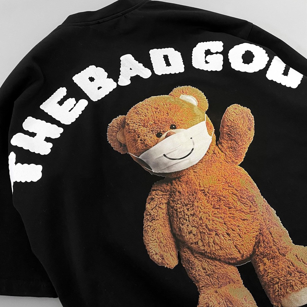 Áo thun tay lỡ The Bad God Teddy Mask | BigBuy360 - bigbuy360.vn