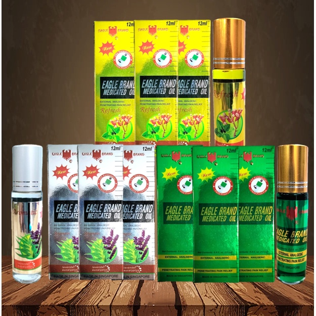 Combo 3 Chai Dầu Gió Singapore Dạng Lăn 12ml