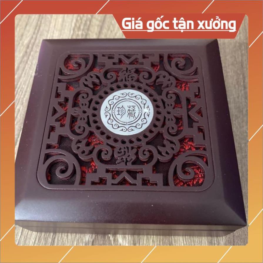 *HOT* 120kHộp gỗ đựng vòng, đồ phong thủy sang trọng (11x11x5) trầm hương Mộc Trầm Hương
