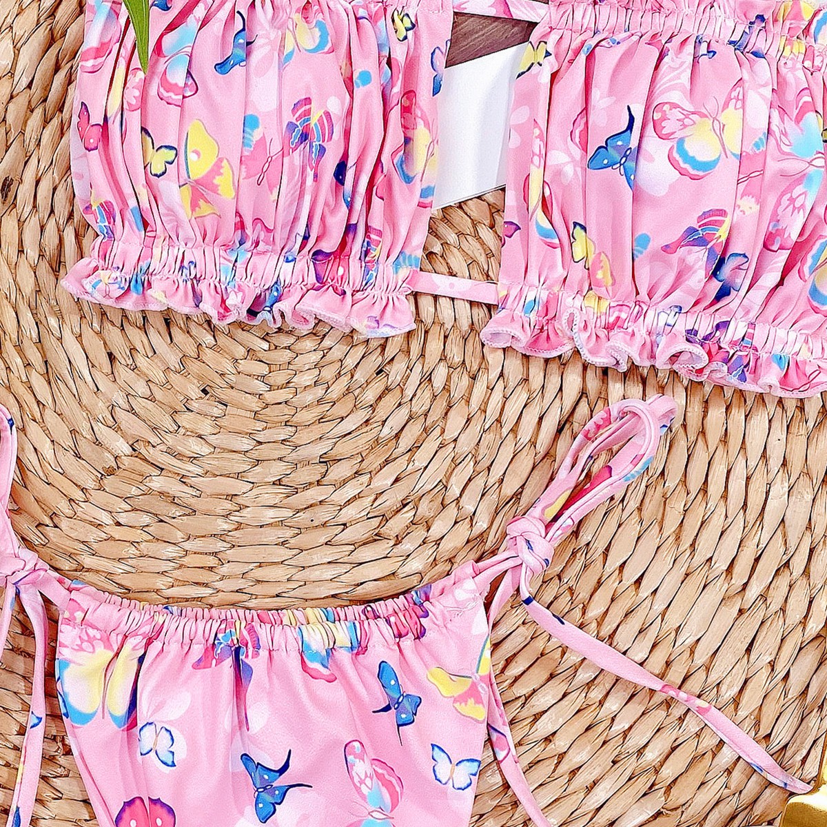 BUTTERFLY Bikini In Hình Bướm Màu Hồng / Trắng | BigBuy360 - bigbuy360.vn