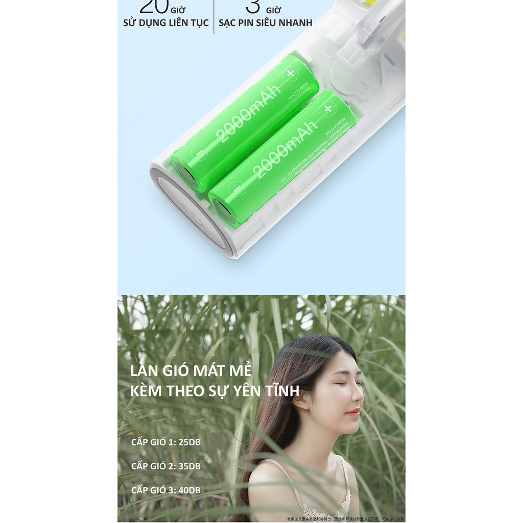 Quạt mini cầm tay phun sương tích điện Jisulife F9 Hot 2020, quạt phun sương 2IN1, lực gió siêu mạnh, tạo đổ ẩm cho da | BigBuy360 - bigbuy360.vn