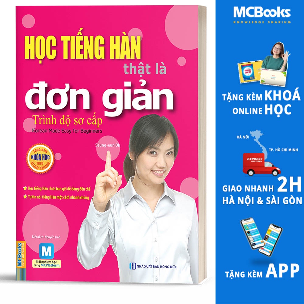 Sách - Học Tiếng Hàn Thật Là Đơn Giản Trình Độ Sơ Cấp - Học Kèm App Online