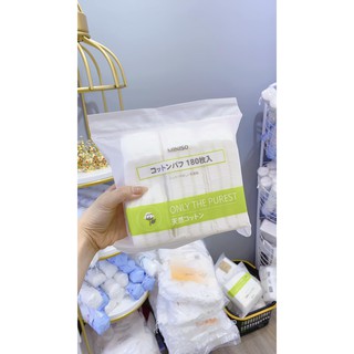 BÔNG TẨY TRANG MINISO 180 MIẾNG
