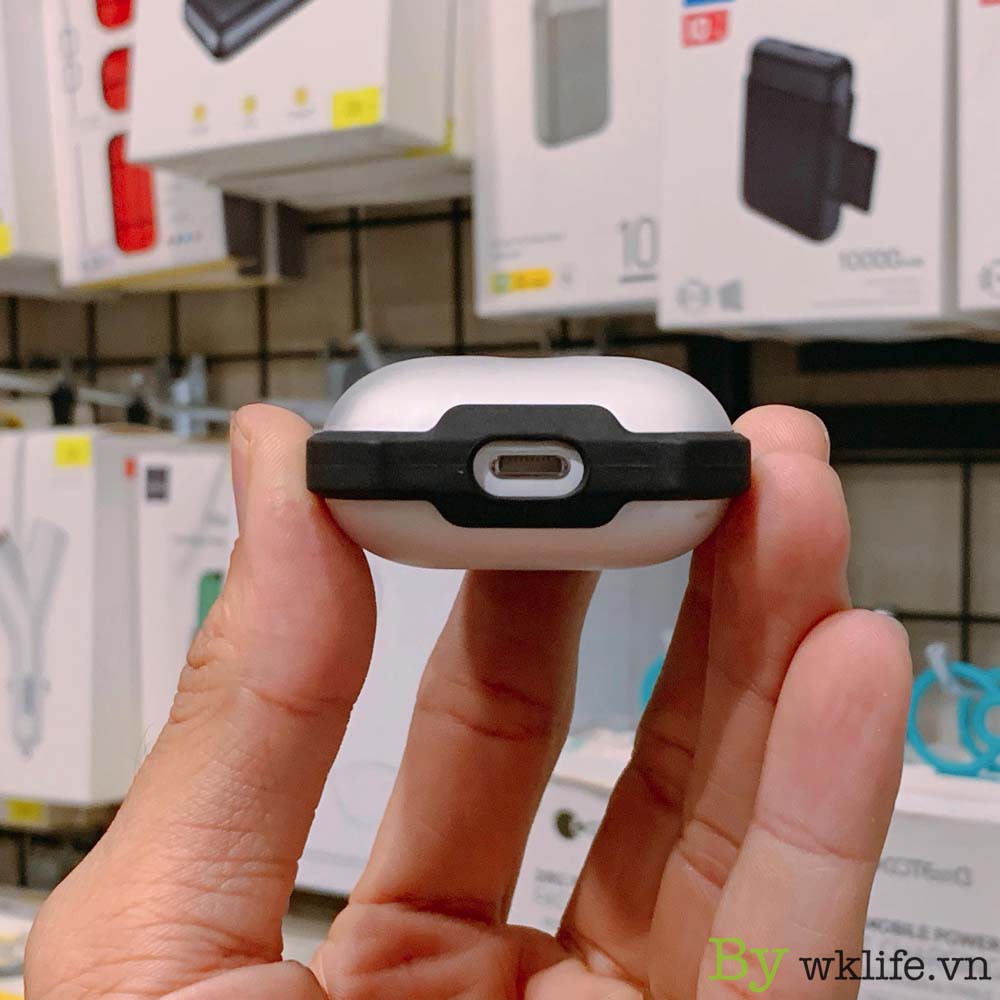 Vỏ Case Airpods 1/2 XUNDD Viền Cao Su Tặng Kèm Móc Khoá Cao Cấp