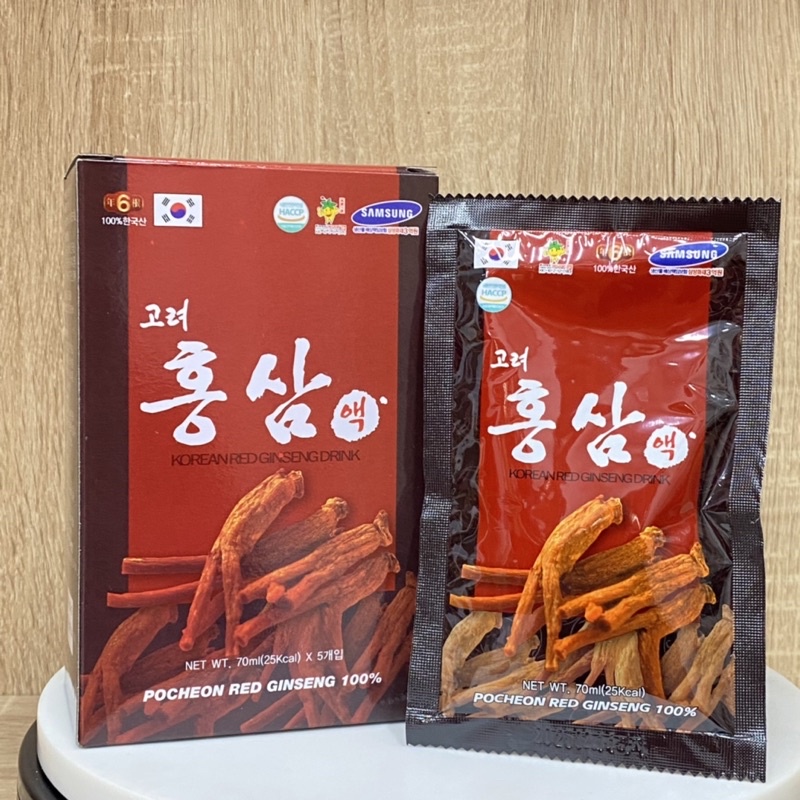 Nước Hồng Sâm Pocheon Hàn Quốc Hộp 30 Gói X 70ml
