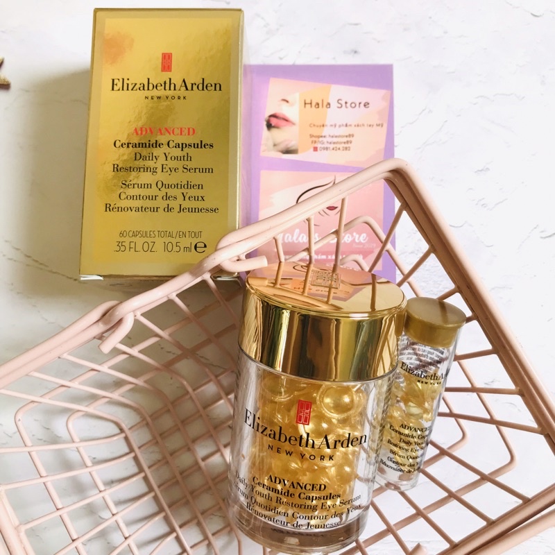 Tinh chất dưỡng mắt trẻ hóa da  Elizabeth Arden Advanced Ceramide Capsules Daily Youth Restoring Eye Serum