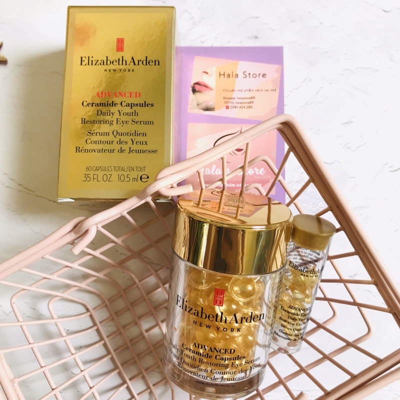 Elizabeth Arden ✨ Tinh chất dưỡng mắt trẻ hóa da  Advanced Ceramide Capsules Daily Youth Restoring Eye Serum