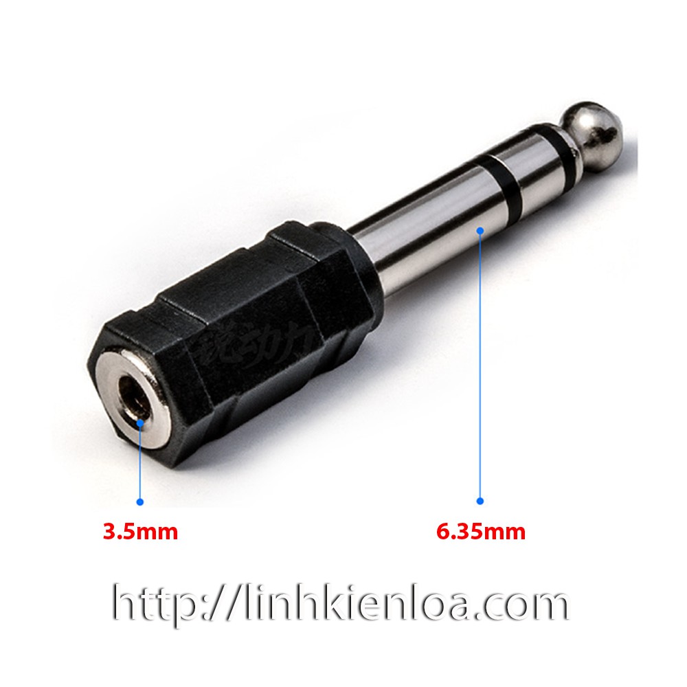 Jack chuyển từ 6.35mm  sang 3.5mm  Stereo