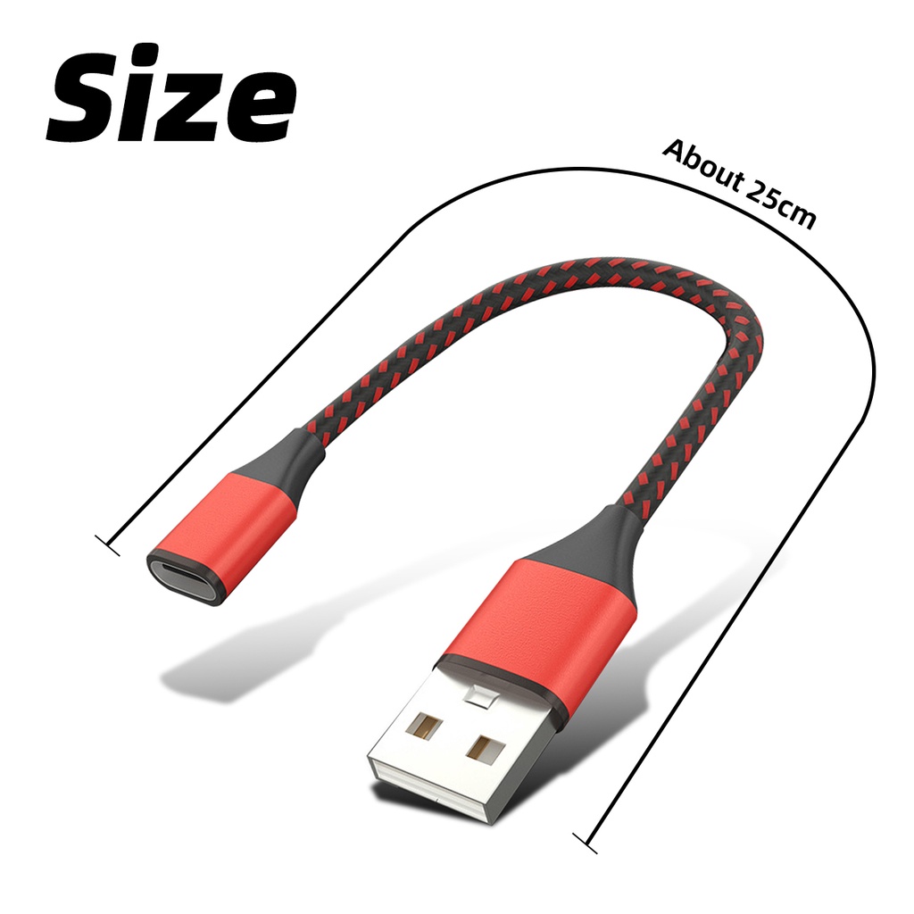 Dây cáp chuyển đổi USB 2.0 sang Type-C 3A FONKEN cho điện thoại