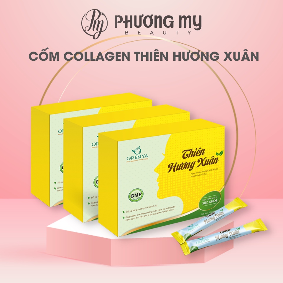 Cốm collagen Thiên Hương Xuân Orenya hộp 20 gói 3g NCC Phương My Beauty