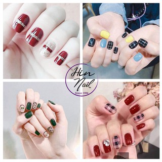 Bộ 14 nhãn dán móng tay nail sticker 3D chống nước