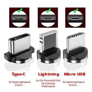 Cáp Sạc Nam Châm Có Đèn Led Cho Iphone / Android