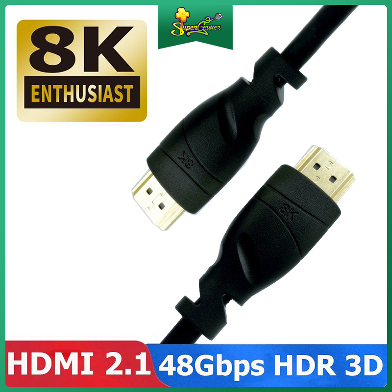 Dây Cáp Hdmi 2.1v 8k Hdmi 48gbps 0.5/1/1.5/2/3m Vn 60hz 7680p Dolby Visi Cho Tv Máy Chiếu Laptop