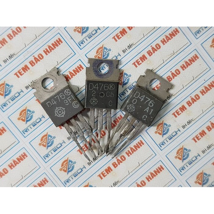 [Combo 5 chiếc] D476, 2SD476 Transistor NPN 50V-4A TO-220C Tháo Máy