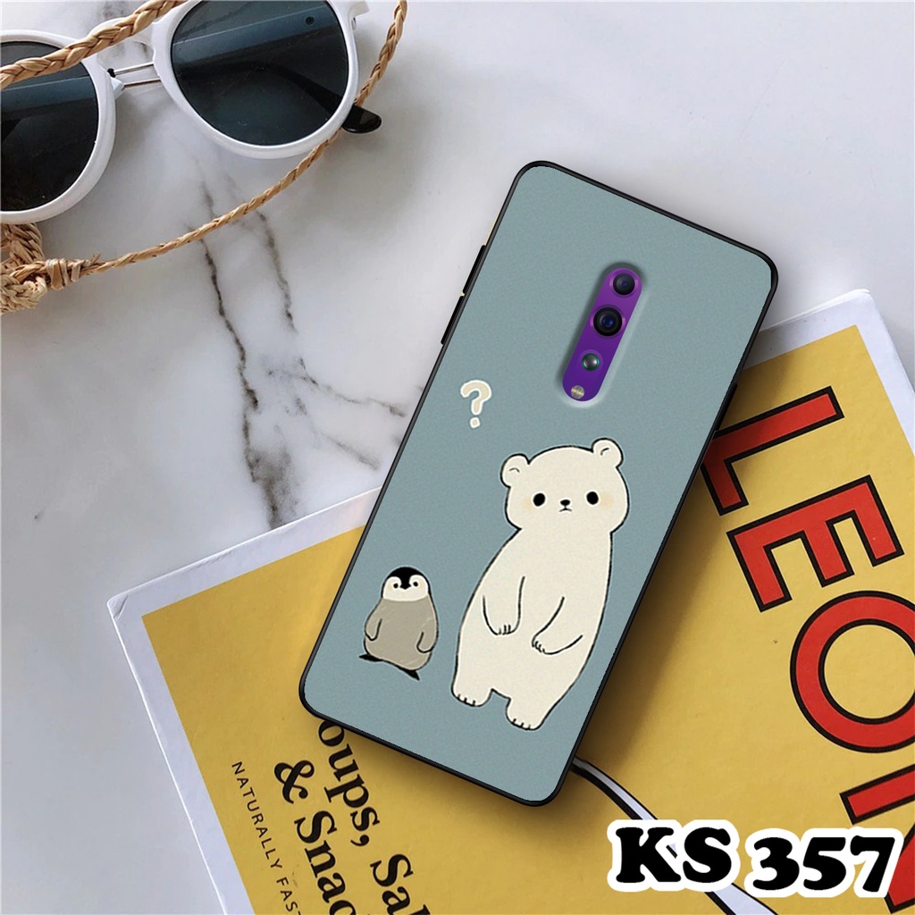 Ốp lưng Oppo Reno Z - Oppo Reno - Ốp in hình Cat&amp;Bear đáng yêu - Chất liệu TPU siêu bền