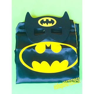 Full Bộ Áo Choàng Siêu Nhân - Người nhện - batman cho bé - Halloween + Kèm mặt Nạ mã JED77 Yfull box