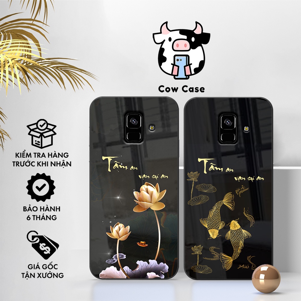 Ốp Kính Samsung A6/A6 Plus - A8/A8 Plus 2018 | Vỏ Lưng SS Galaxy Thế Hệ Mới chống sốc bảo vệ điện thoại Mã BA38/60