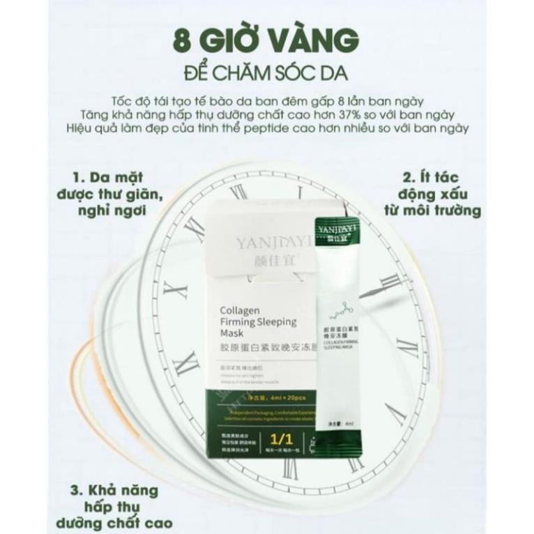 HỘP 20 GÓI MẶT NẠ NGỦ COLAGEN DẠNG THẠCH GEL
