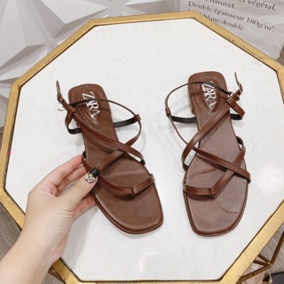 Sandal dây Tigsh da mềm lót đệm - MÃ SD-0304  giaynu99