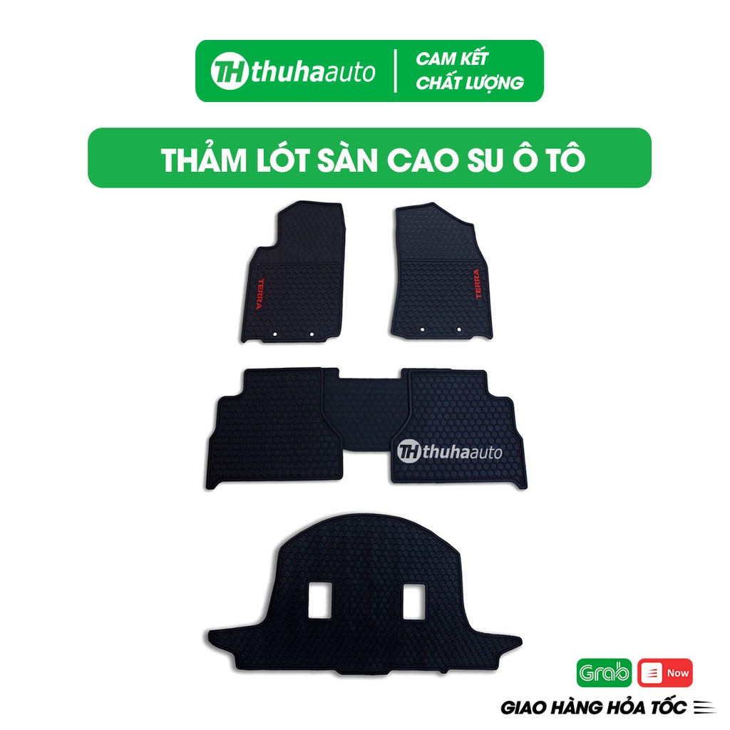 Thảm lót sàn cao su ô tô TERRA-NISSAN 7 chỗ thiết kế cao su đúc nguyên khối dễ dàng vệ sinh sang trọng cao cấp