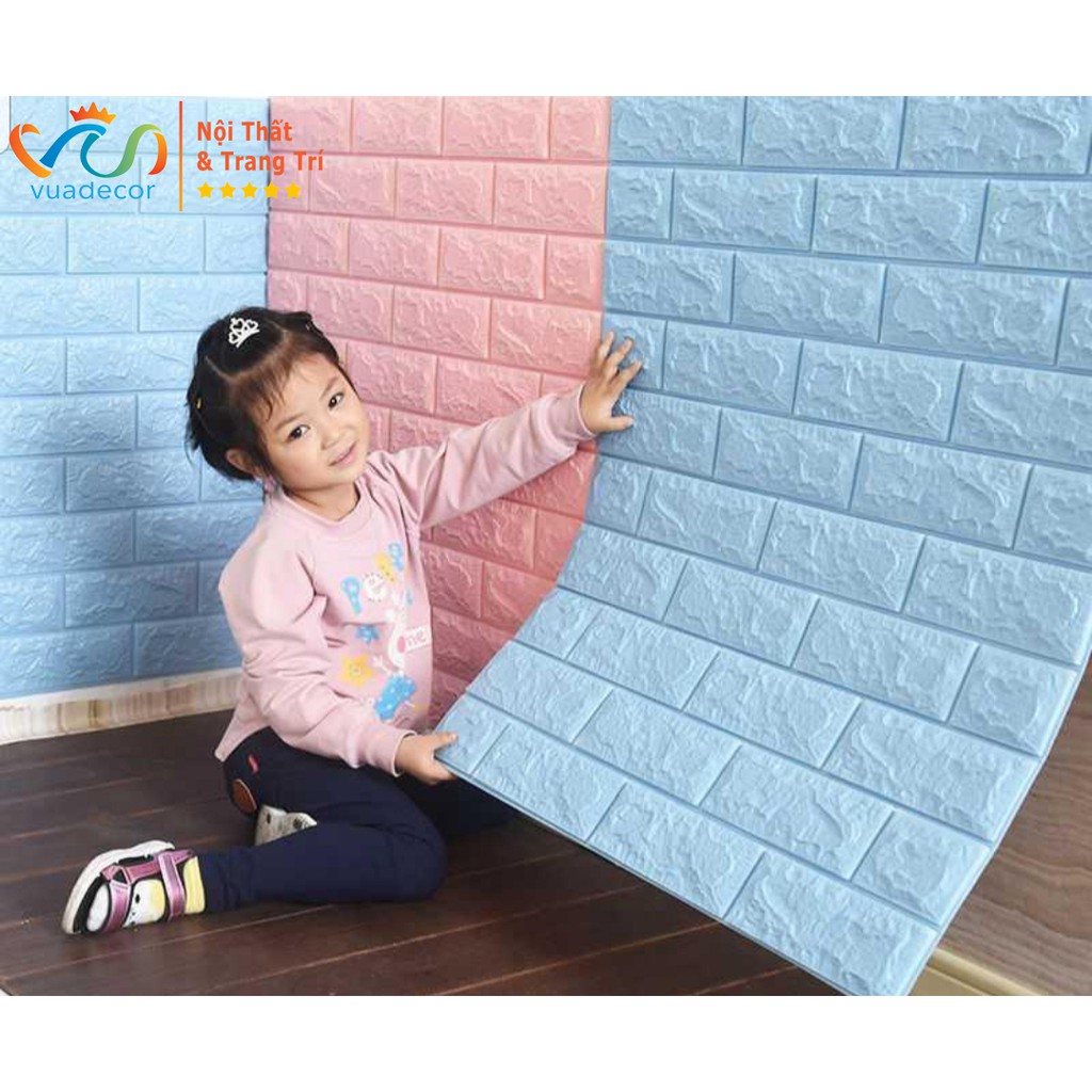 Xốp Dán Tường 3D Giả Gạch Khổ Lớn 70x77cm Loại 1 Siêu Dính Chống Ẩm Mốc, Chống Bụi Bẩn -  Decor Trang Trí Nhà Cửa