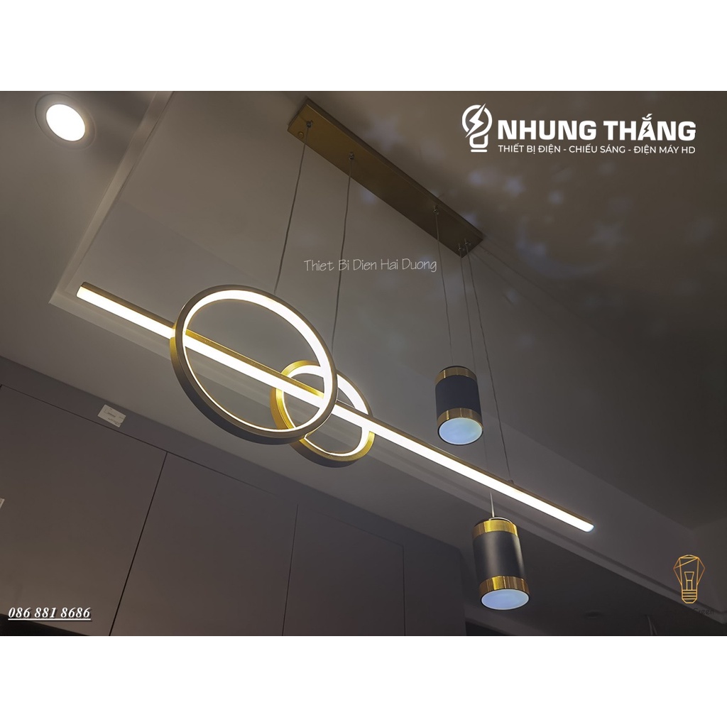 Đèn Thả 4 Bóng DGT-1500 Hiệu Ứng Ngôi Sao - 3 Chế Độ Ánh Sáng - Decor Trang Trí Phòng Ăn,Phòng Khách Sang Trọng Cao Cấp