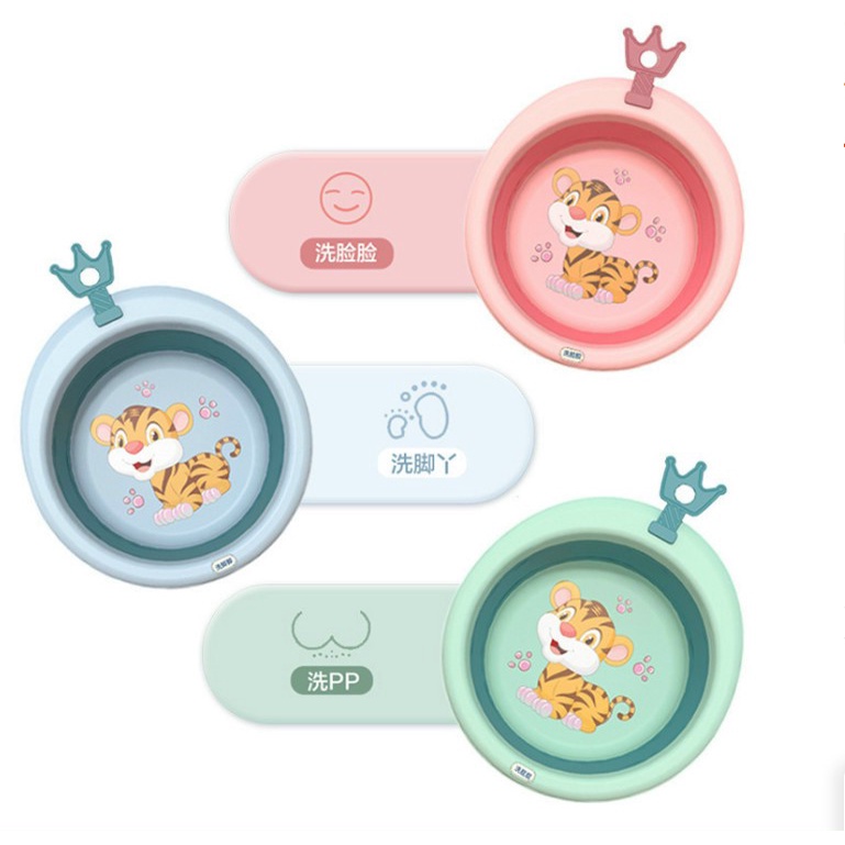 Chậu rửa mặt gấp gọn cho bé dễ thương