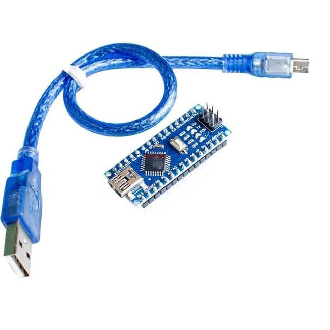 Arduino Nano V3 Tương Thích Atmega328 5v 16mhz Ch340 + Dây Cáp Dữ Liệu Usb