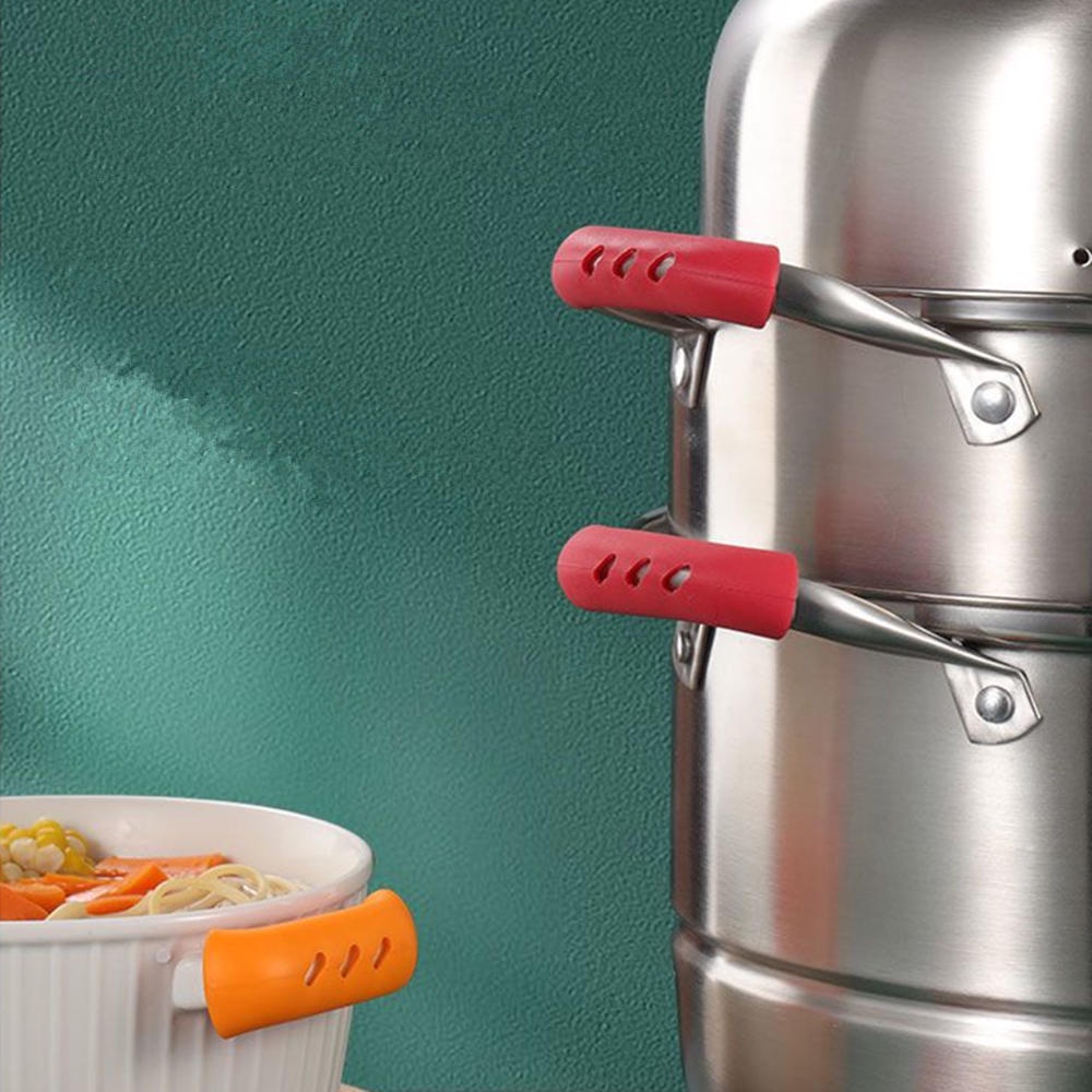 Set 2 Kẹp Silicone Nhấc Nồi Chống Trượt Cách Nhiệt