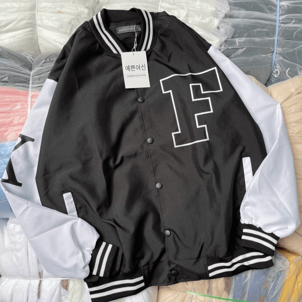 Áo khoác dù BOMBER Nam Nữ Unisex In chữ F Thời Trang Hot ( Dù 2 Lớp ) TP651 [NewUnisex]