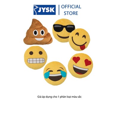 Gối trang trí hình mặt cười | JYSK Emoji | DK35cm