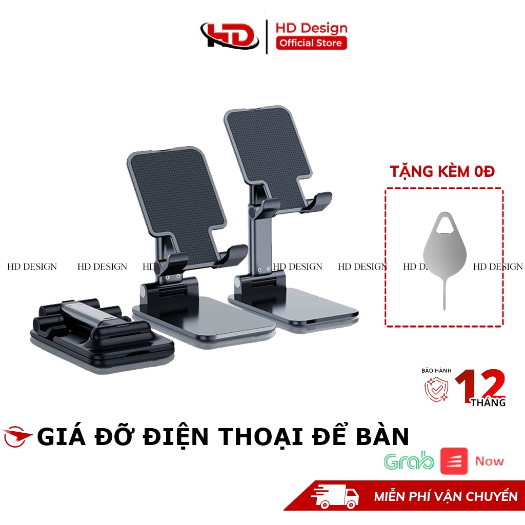 Giá Đỡ Điện Thoại Gấp Gọn Để Bàn, Kệ Đỡ Điện Thoại - Dùng Để Livestream - Xem Film Ổn Định - Học Online Cực Tốt
