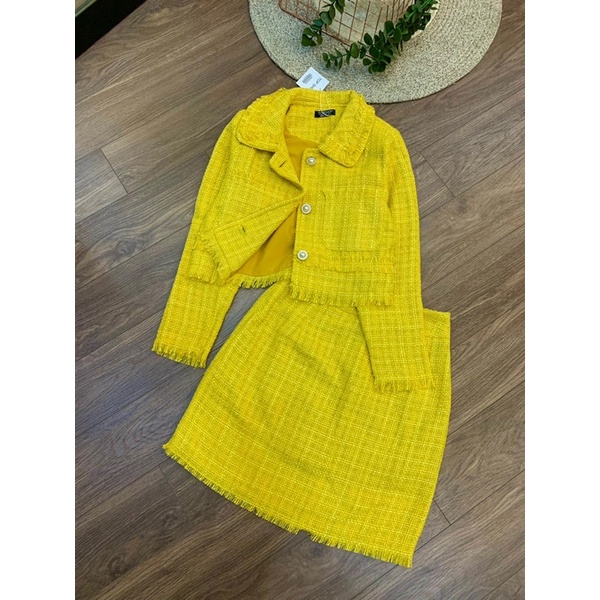 Sét váy dạ tweed