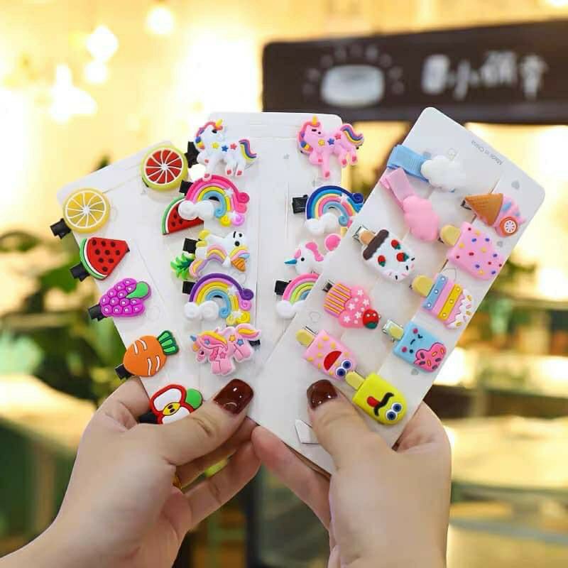 HOT | SET 10 CÁI KẸP TÓC SIÊU XINH | MIX NHIỀU HOẠ TIẾT | HÀN QUỐC | VIDEO THẬT | KISS PLAZA