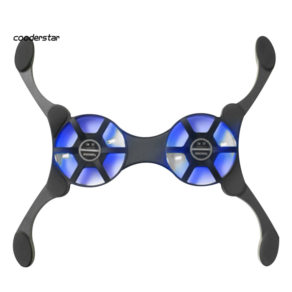 Đế tản nhiệt làm mát USB 2 quạt 14 inch cho máy tính xách tay/ notebook