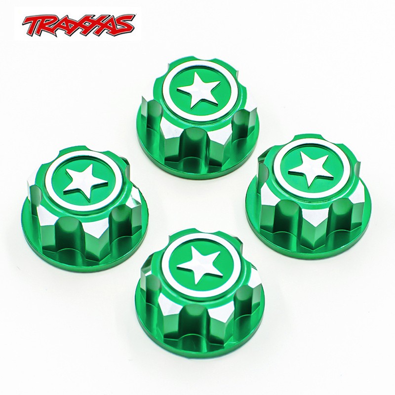 4 Đai Ốc Lục Giác 17mm Bằng Nhôm Chống Trượt Cho Xe Điều Khiển Từ Xa 1/8 Traxxas X-Maxx Summit E-Revo ARRMA Buggy