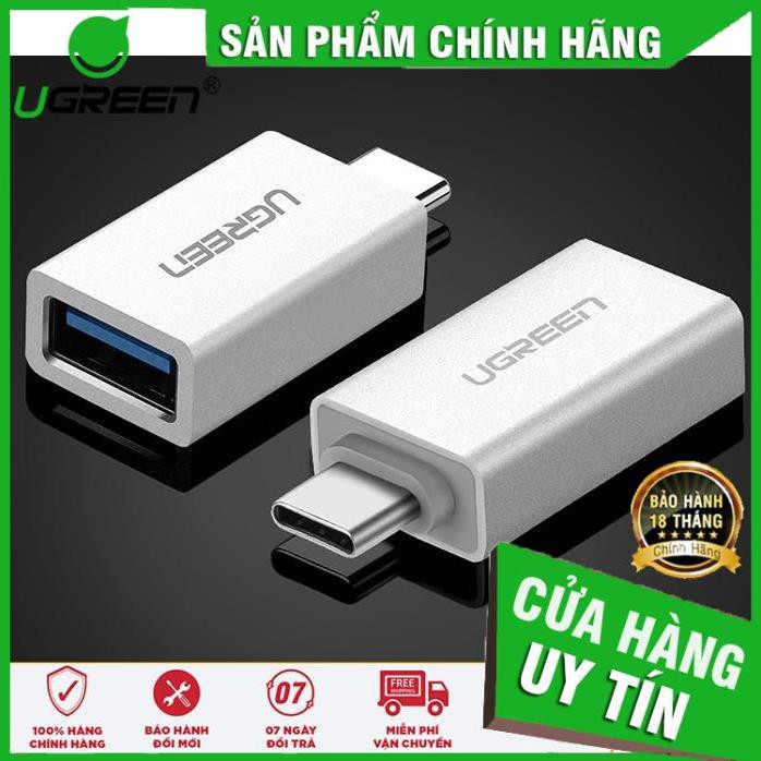 Đầu chuyển Type-C to USB 3.0 chính hãng Ugreen 30155 ✔HÀNG CHÍNH HÃNG ✔