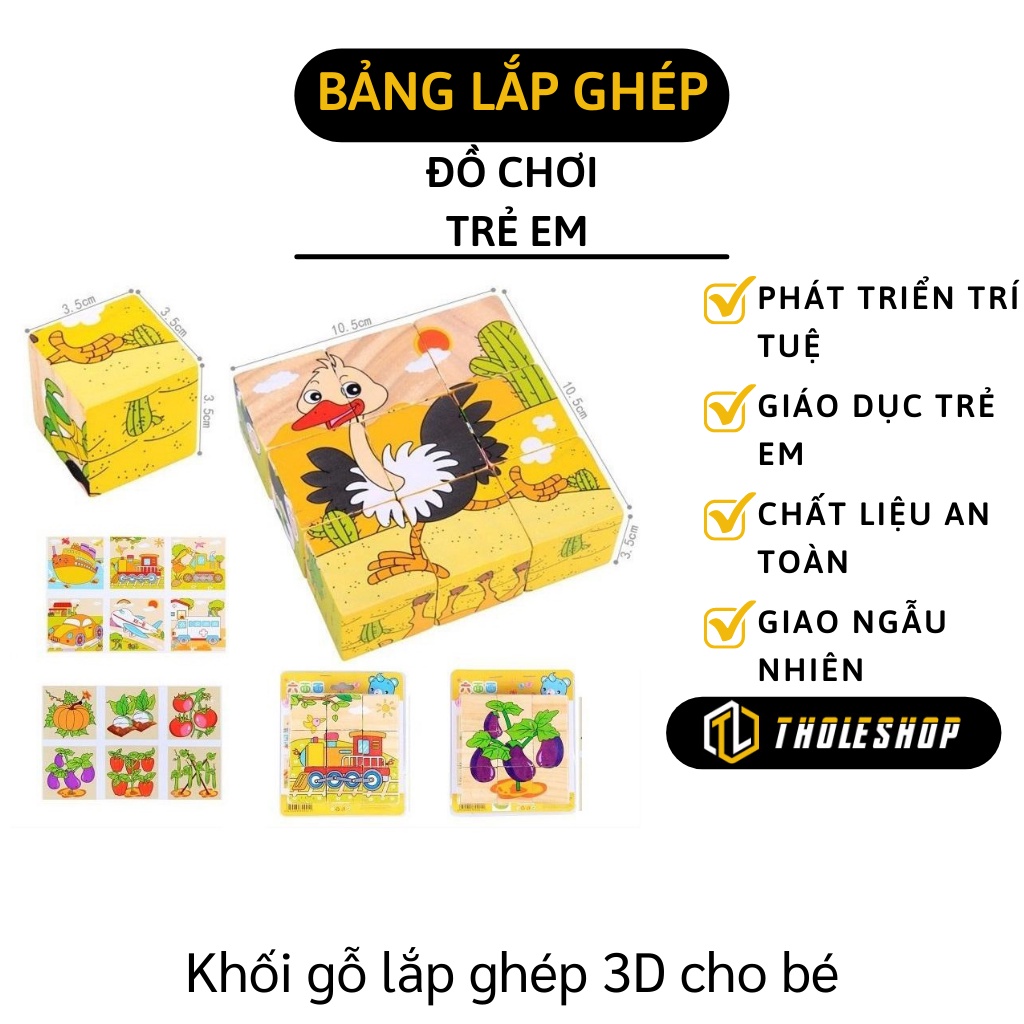 Tranh Xếp Hình - Bảng Lắp Ghép Hình Phát Triển Trí Tuệ, Giáo Dục Trẻ Nhỏ 4789