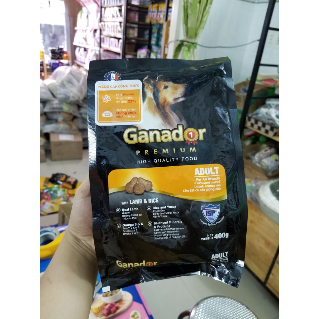 GANADOR PREMIUM ADULT - THỨC ĂN CHO CHÓ TRƯỞNG THÀNH VỊ GÀ VÀ CỪU 400G