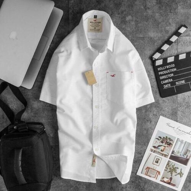 ÁO SƠ MI NAM TRƠN HOLLISTER