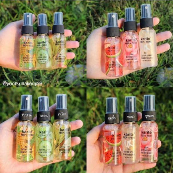 Xịt 2in1 Dưỡng Ẩm Trước Trang Điểm Và Khoá Nền Trang Điểm Karite Pre + Prime 35ml + tặng vòng chỉ đỏ may mắn | BigBuy360 - bigbuy360.vn