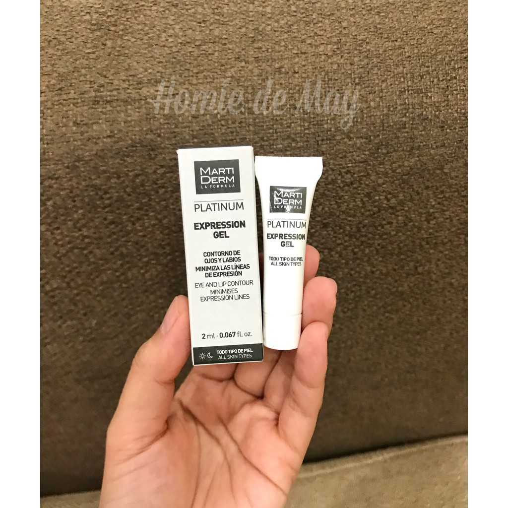 Mini 2ml - Gel Dưỡng Làm Đầy Rãnh, Giảm Nhăn Đuôi Mắt & Khóe Miệng MartiDerm Platinum Expression Gel