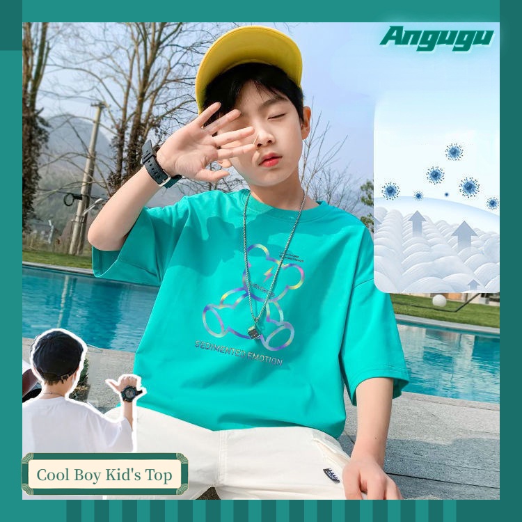 Áo Thun Ngắn Tay Dáng Rộng Thiết Kế Mới Thời Trang Dành Cho Bé Trai Từ 3 Tới 4-5 - 6 Đến 7 Đến 8 Đến 9-10 Đến 11-12 Tuổi