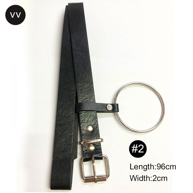 Thắt Lưng Da Pu Khóa Kim Loại Thời Trang Cho Nữ