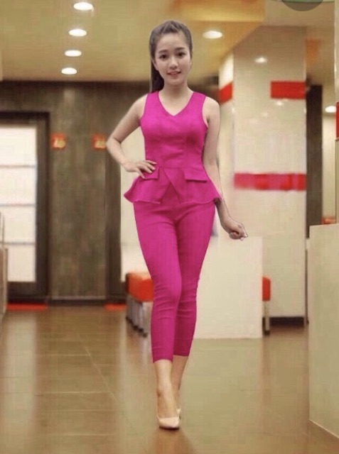 Vải lụa cát sần dày dãn mềm màu hồng sen khổ 1,5m của Vải rẻ HB shop