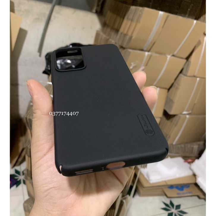 Ốp lưng Nillkin cứng sần Xiaomi Redmi Note 11 5G, Redmi Note 11 Pro 5G, Mi 11i 5G chống Vân tay - Tặng giá đỡ