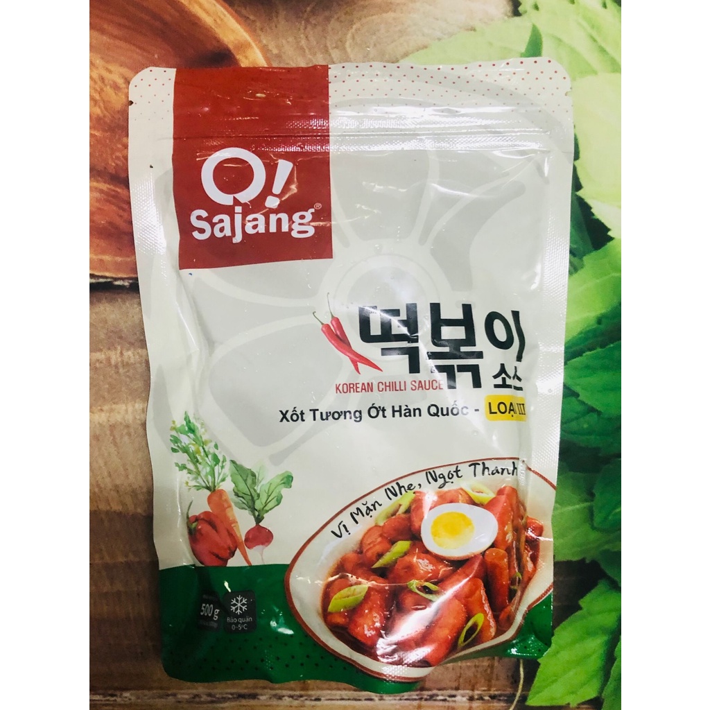 Sốt tương ớt mặn ngọt nấu bánh gạo tokbokki Hàn Quốc 500gr