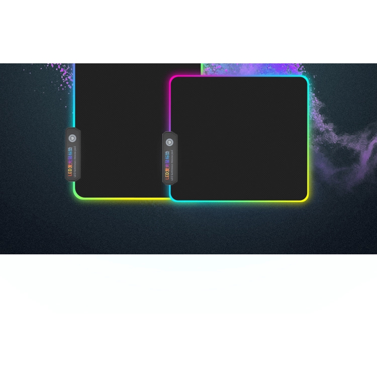 Miếng Lót Chuột Chơi Game Cỡ Lớn Thiết Kế Viền Đèn LED Nhiều Màu Sắc